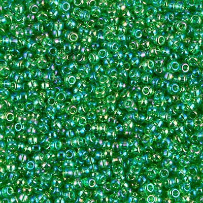 Miyuki Seed Beads - 11-9179L Transparent Lt Green AB
