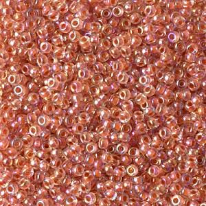 Miyuki Seed Beads - 11-9275 Salmon Lined AB