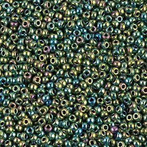 Miyuki Seed Beads - 11-9468 Metallic Green Iris