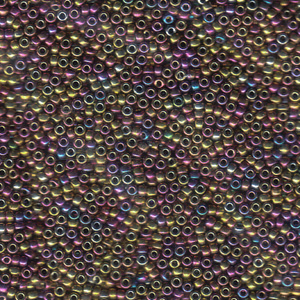 Miyuki Seed Bead - 15-9188 Metallic Purple/Gold Iris