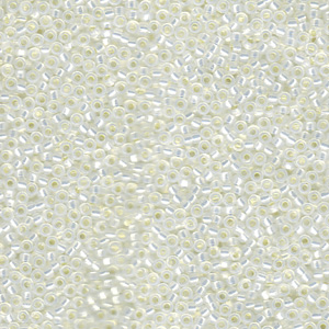 Miyuki Seed Bead - 15-9551 Gilt Lined White Opal