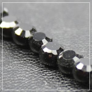 Chinese 4mm Coin Crystals - Jet