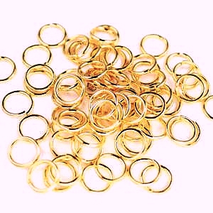 5mm-Jump Rings-Champagne.Gold Finished
