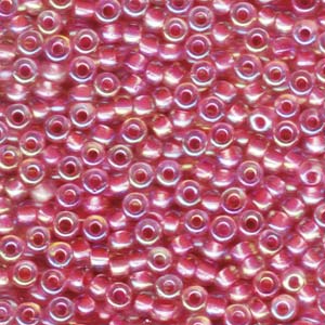 Miyuki Seed Bead - 6-9355 Hot Pink Lined Crystal AB