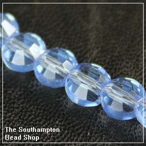Chinese 6mm Coin Crystals - Sapphire