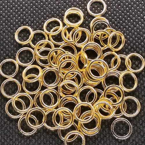 8mm-Closed Rings-Gold Plated