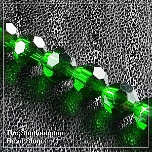 Chinese 6mm Round Crystals - Emerald