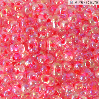 Miyuki Berry Beads - BB-276 Dark Coral Lined Crystal AB