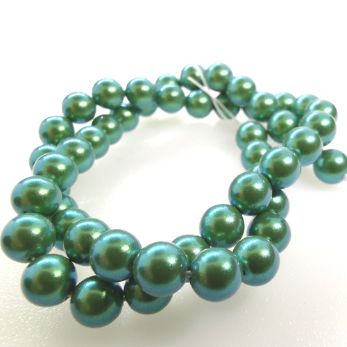Preciosa Nacre Crystal Round pearls 6mm - Pearlescent Green