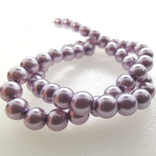 Preciosa Nacre Crystal Round pearls 6mm - Lavender