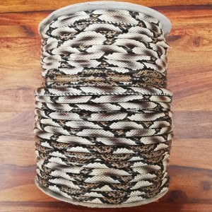 Leatherette Cord - Brown/Grey