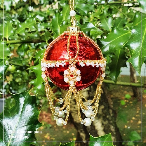 Pattern-3013 Beaded Christmas Bauble 005