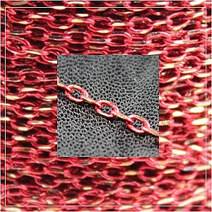 colour chain-terracotta red (1 metre) - www.thesouthamptonbeadshop.co.uk