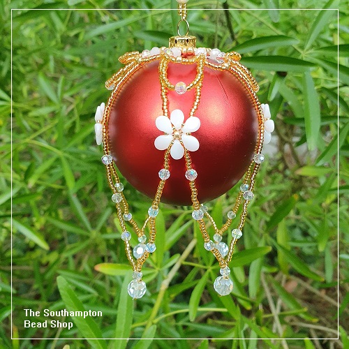 Pattern-3011 Beaded Christmas Bauble 003
