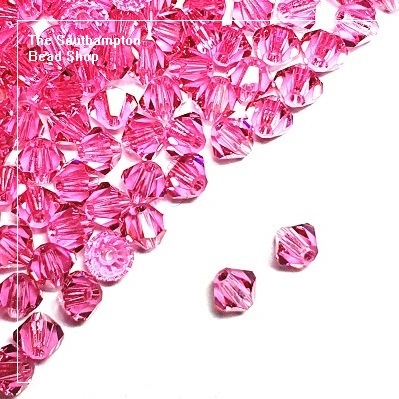 Preciosa Bicones Beads 3mm - Rose