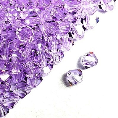 Preciosa Bicones Beads 4mm - Violet