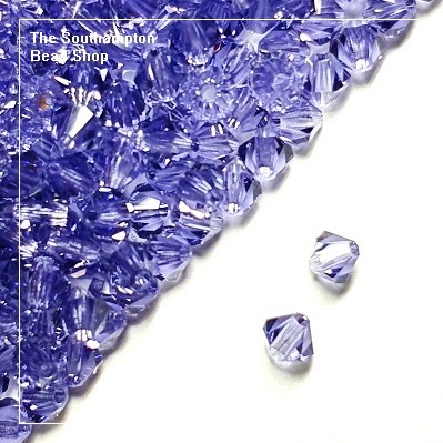 Preciosa Bicones Beads 3mm - Tanzanite