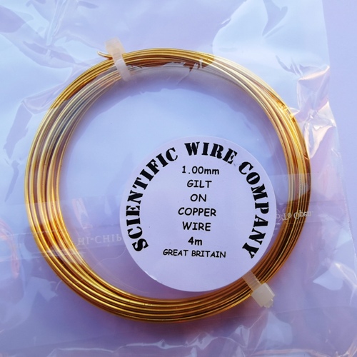 1mm Copper Wire-Gold (Non Tarnish)